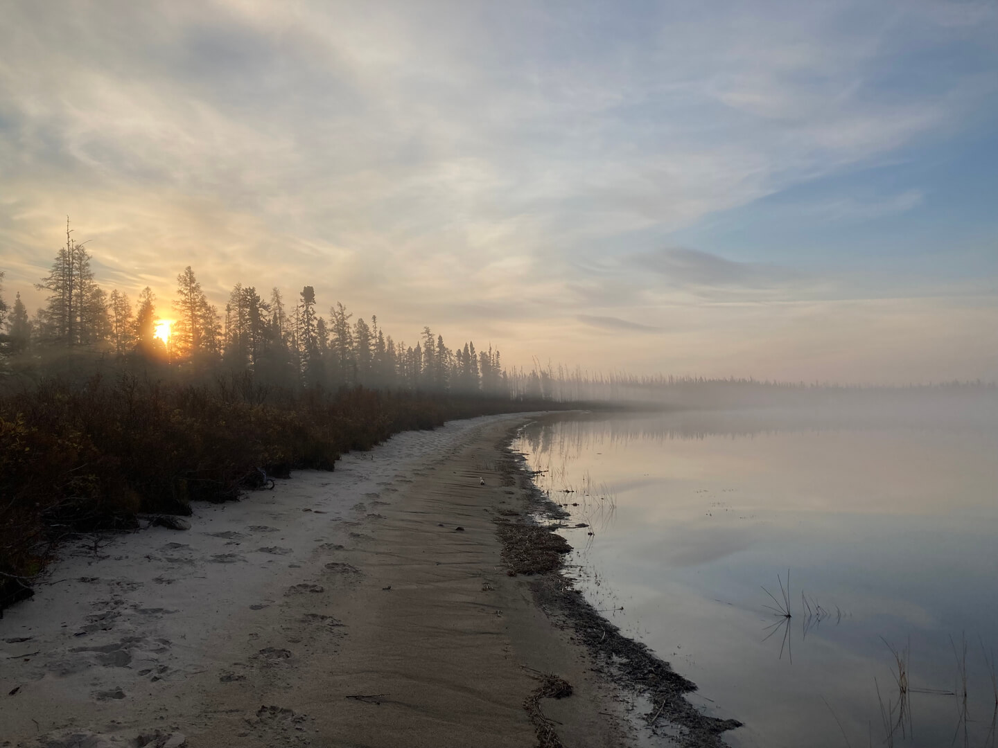 clear sky sunset and waterbody